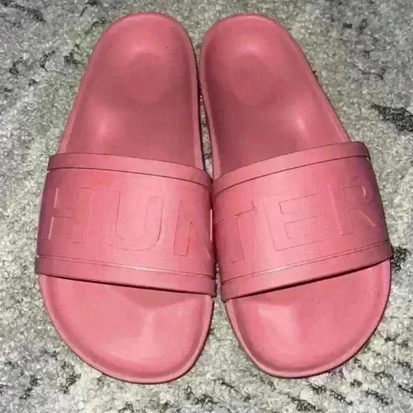 Pink Hunter slides size 5 - Picture 1 of 2